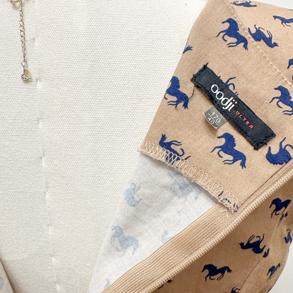 Vintage Inspired Brown Horse Printed Dress - Picture 5 of 10
